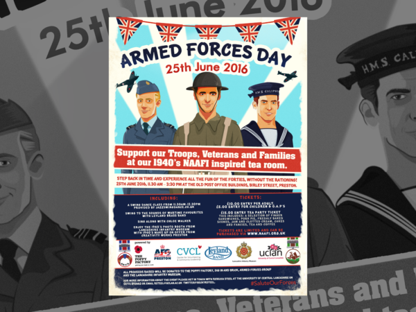 <span>NAAFI Armed forces poster</span><i>→</i>